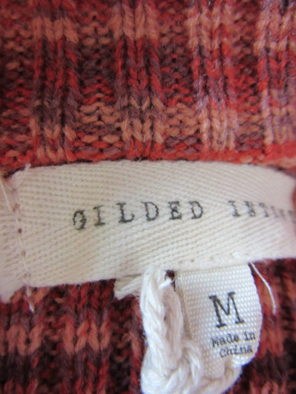 Gilded Intent Fall Theme Knit M Stretchy Sweater-NWT - Picture 3 of 5